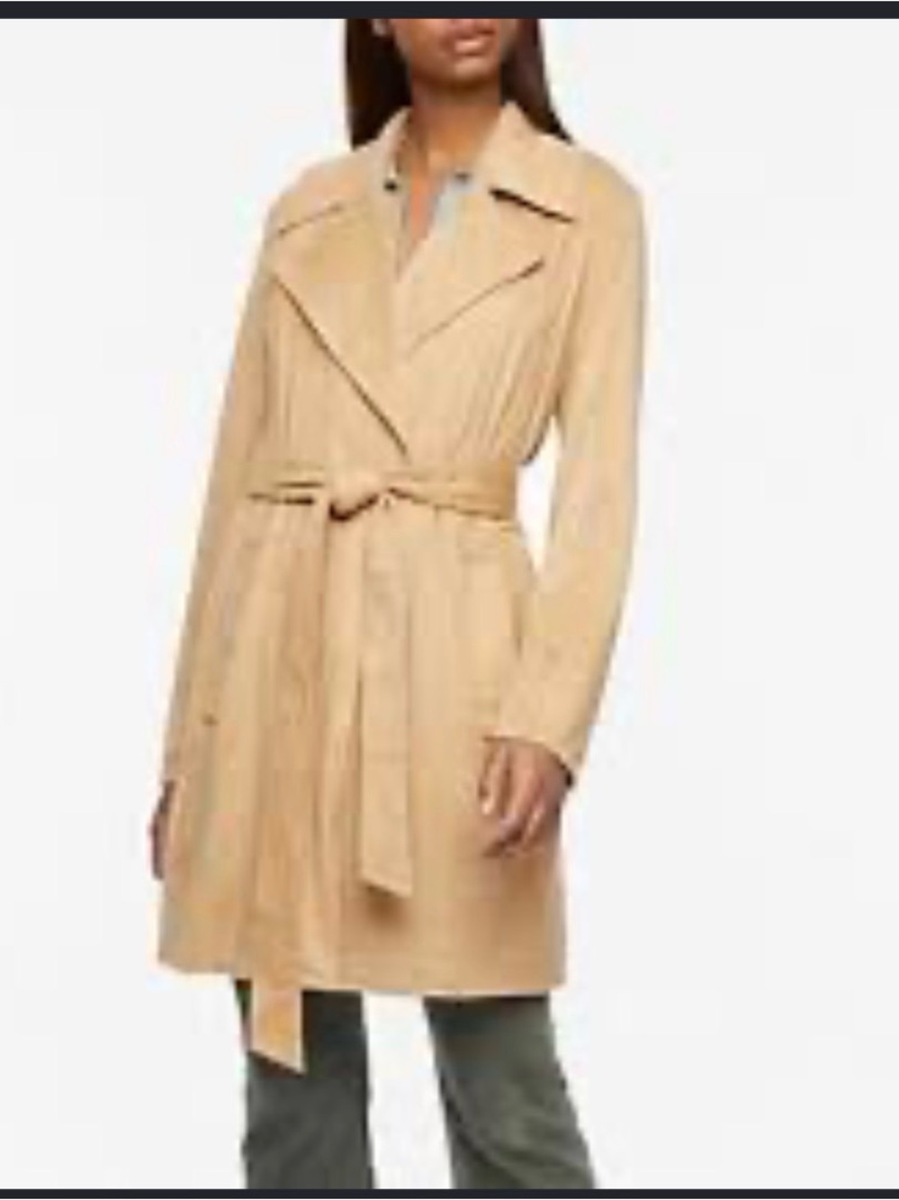 Bernardo Light Tan Belted Trench Coat